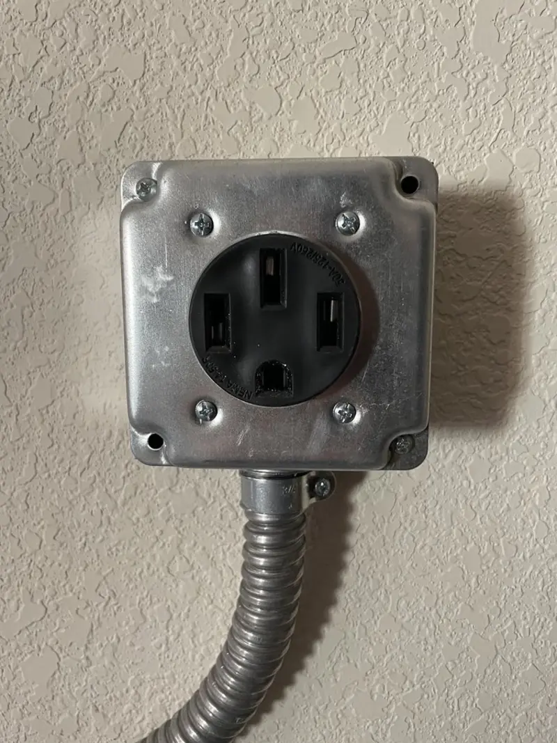 NEMA 14-50 outlet installed for Electrical Panel Upgrade in Alexander